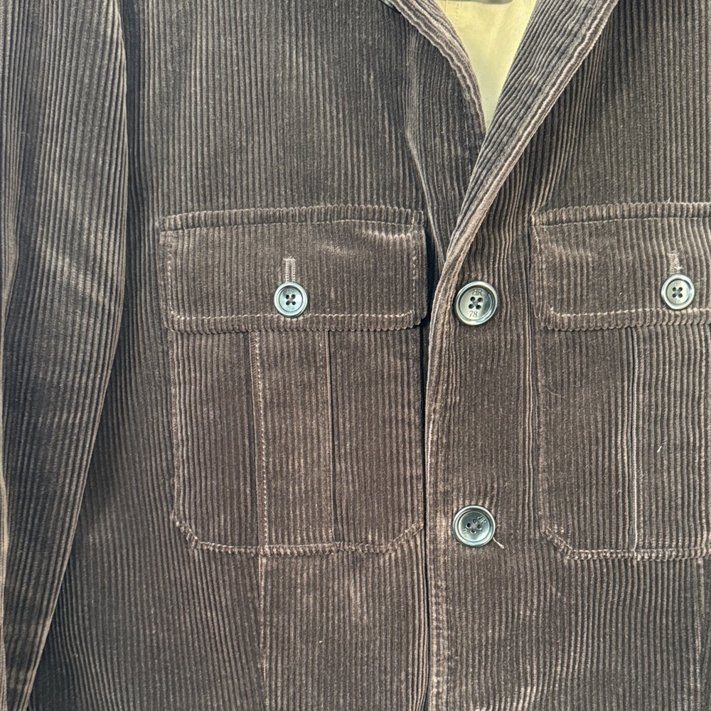 Banana Republic Men's Dark Brown Corduroy Jacket - Picture 3 of 9